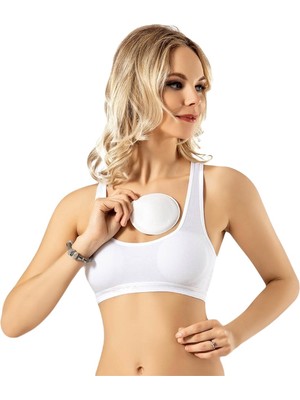 Kota 6313 Kalın Askılı Pedli Bayan Büstiyer Yarım Atlet