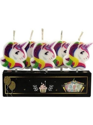 Çıtı Pıtı Store 5'li Unicorn Pasta Mum