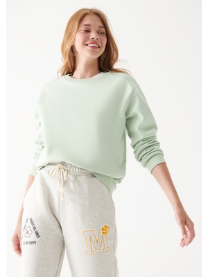 Mavi  Bisiklet Yaka Yeşil Sweatshirt 8816126-33979