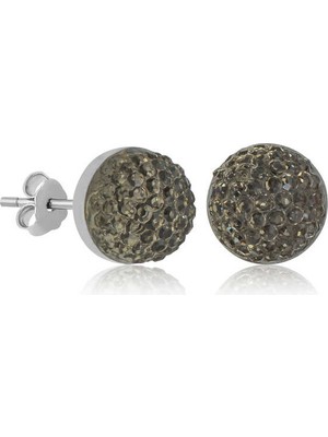 Inure Jewelry Gümüş Kristal Çivili Kadın Küpe