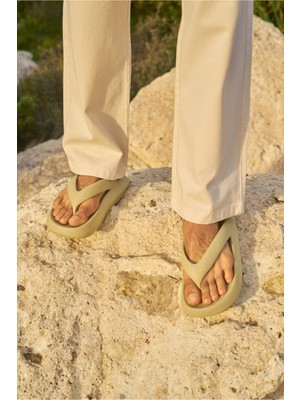 Ozyo Antonio Bej Erkek Parmak Arası Eva Plaj Terliği