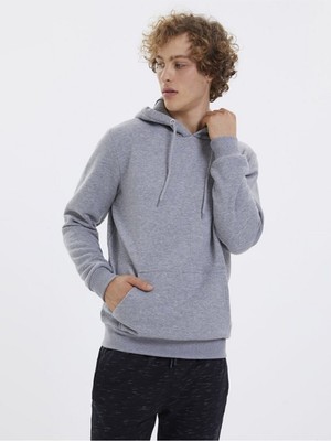 Loft LF2023028 Loft Erkek Sweat Gray Melange