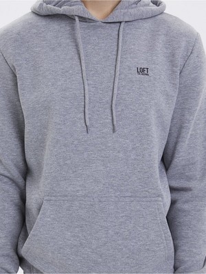 Loft LF2023028 Loft Erkek Sweat Gray Melange