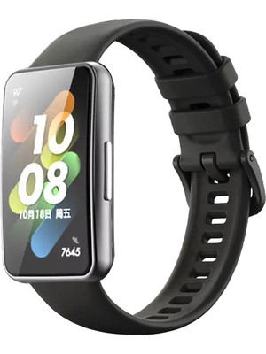 Nezih Case Huawei Band 7 Uyumlu Renkli Şık Tasarım Jel Silikon Kordon