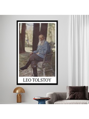 Kayra Export 1 Parça Kanvas Tablo, Leo Tolstoy, Leo Tolstoy Posteri, Ünlü Sanat Eseri, Ünlü Baskılı,