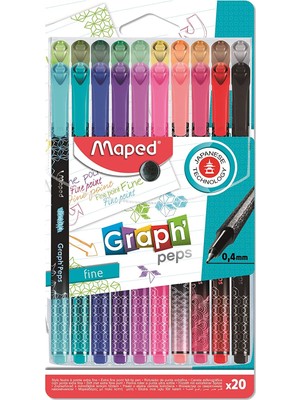 Sumeno Maped Offis ve Kırtasiye 749051 Desenli Fineliner Keçeli M