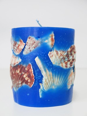 Missi Marin Deniz Kabuklu Mavi Mum