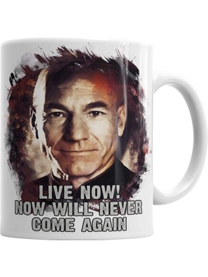 Humuts Captain Picard Kupa Bardak Porselen