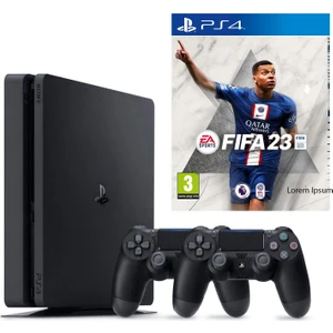 Playstation 4 Slim + 2.Dualshock + Ps4 Fifa 23