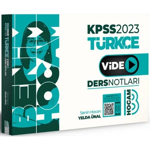 Benim Hocam Yayınları KPSS 2023 Türkçe Video Ders Notları