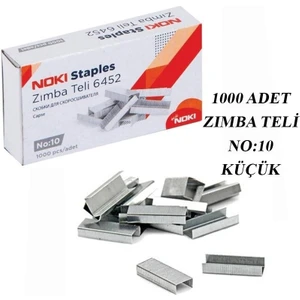 Zımba Teli Küçük No:10 1000 Li Nikel Beyaz 1 Paket 6452