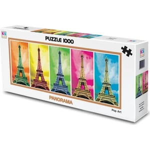 Ks Games Puzzle 1000 - Panoramik Pop Art Paris