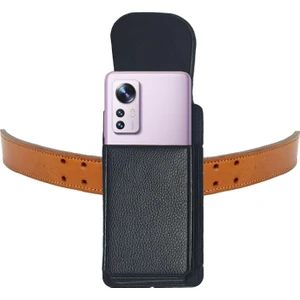 Kemere Takılan Telefon Kılıfı Dik Bel Kemer Kılıfı Kapaklı Mıknatıslı 17.2 x 8.3 cm