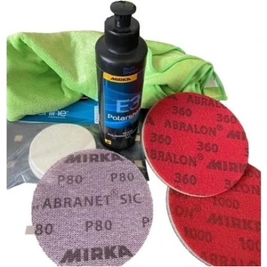 Cam Temizlik Seti Araç Pasta Seti 6'lı Set (Mirka E3 Cam Pasta)