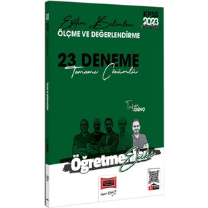 Yargı Yayınevi  KPSS 2023 EB Öğretmenler Ekibi Ölçme ve Değerlendirme Tamamı Çözümlü 23 Deneme Sınavı