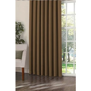 ABM Dekor Blackout Karartma Güneşlik Perde Camel Renk Pilesiz (Düz Dikim)