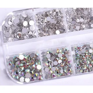 Aba Nails Parlak Tırnak Süsleme Taşı 12'li Set + Taş Tutucu Kalem Nail Art