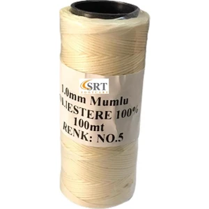 Srtfootcare Mumlu Iplik 1 mm 100MT (Leathercraft, Deri Hobi)
