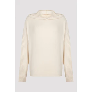 Gri Kapüşonlu Uzun Kollu Termal Sweatshirt