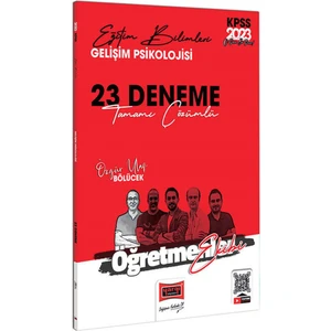 Yargı Yayınevi  KPSS 2023 Eğitim Bilimleri Öğretmenler Ekibi Gelişim Psikolojisi Tamamı Çözümlü 23 Deneme