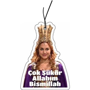 Hürrem Sultan Tasarımlı Dekoratif Oto Araç Kokusu ve Aksesuarı (Sütlü Vanilya Esanslı)