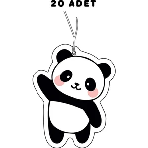 20 Adet Sevimli Panda Tasarımlı Premium Oto Araç Kokusu ve Aksesuarı