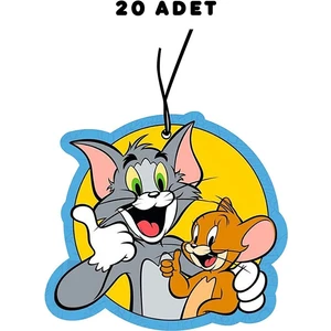 20 Adet Tom ve Jerry Tasarımlı Premium Oto Araç Kokusu ve Aksesuarı