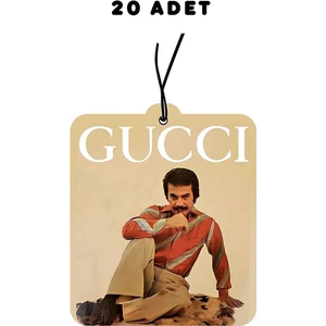 20 Adet Gucci Orhan Gencebay Tasarımlı Premium Oto Araç Kokusu ve Aksesuarı