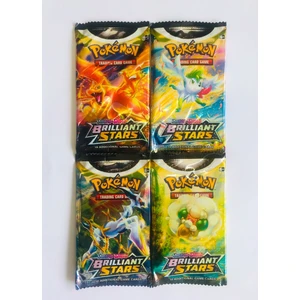 Abetto Market Pokemon Brıllıant Stars Oyun Kartları (4 Paket)