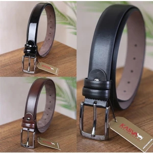 Kasva Deri 3 Adet 3.5 cm Suni Klasik Kemer