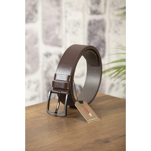 Kasva Deri 4.5 cm Kahverengi  Manda Deri Spor Kemer