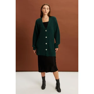 Alexander Gardi Düğmeli Uzun Triko Hırka (B22-5755-STD)