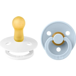 Colour Ikili Kauçuk Emzik-White/baby Blue 6-18 Ay