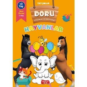 TRT Çocuk Doru Etkinlik ve Boyama - Hayvanlar