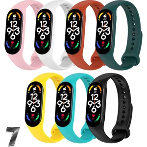 Xiaomi Mi Band 7 Uyumlu Silikon Kordon Seti 7li