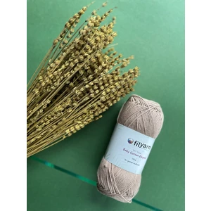 Baby Cotton %100 Pamuklu Punch,örgü, Amigurumi 100 Gram Ip - Koyu Krem