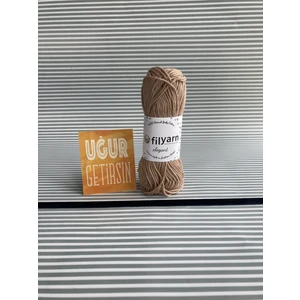Baby Cotton %100 Pamuklu Punch,örgü, Amigurumi 25 Gram Ip - Koyu Krem