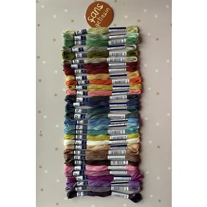 Bibu Muline Nakış Ipi Özel Seçilmiş 30 Renk - Set 1