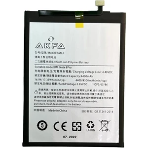 Xiaomi Redmi Note 8 Pro 4500 Mah Akfa Batarya