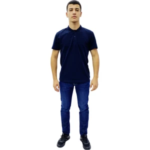Att Stil Tekstil Düz Oversize T-Shirt Lacivert