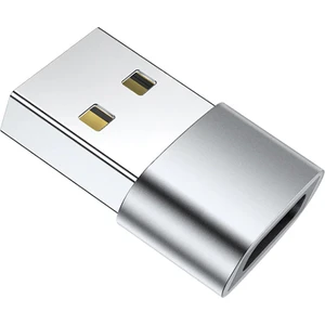 USB To Type-C Dişi Şarj ve Data Çevirici Dönüştürücü Adaptör Gümüş