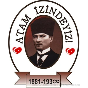 Tellgraf Reklam Hizmetleri 10 Kasım Etiketi 4 x 6 cm 24 Adet