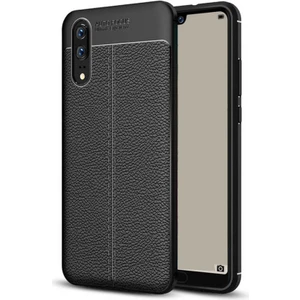 Kip GSM Huawei P20 Kılıf Deri Görünümlü Niss Silikon Kapak