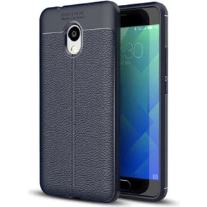 Kip GSM Meizu M5S Kılıf Deri Görünümlü Niss Silikon Kapak