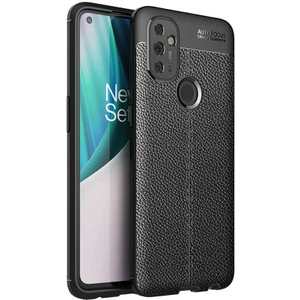 Kip GSM One Plus Nord N100 Kılıf Deri Görünümlü Niss Silikon Kapak