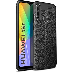 Kip GSM Huawei Y6P Kılıf Deri Görünümlü Niss Silikon Kapak