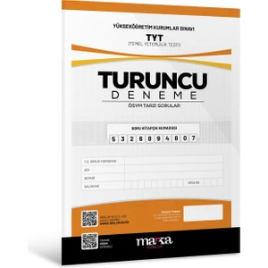 Marka Yayınları 2025 TYT Yeni Nesil Turuncu Deneme Tamamı Video Çözümlü