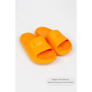 Lissa Turuncu Eva Yazlık Plaj - Günlük Platform Terlik