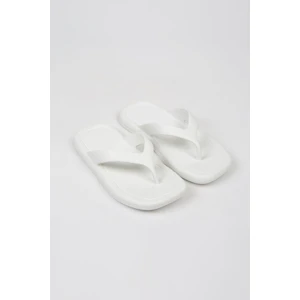 Kione Beyaz Parmak Arası Eva Plaj Yazlık - Günlük Terlik