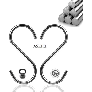 Metal Çok Amaclı Kullanılabilir S Kanca Askı 10 Lu